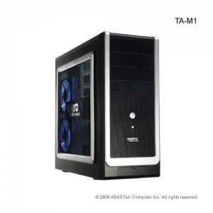 ASUS TA-M11 450W Midi Tower, Black/Silver/Black, ATX, Window, 2*12cm NEON FAN, 2*USB+2*Audio +1394
