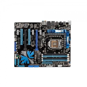 ASUS P7P55D-E Socket 1156, iP55, 4*DDR3, 2*PCI-E, ATA, SATA+RAID, 2*SATA 6Gb/s, eSATA, VT1828S 8ch, GLAN, 1394, 2*USB3.0, ATX