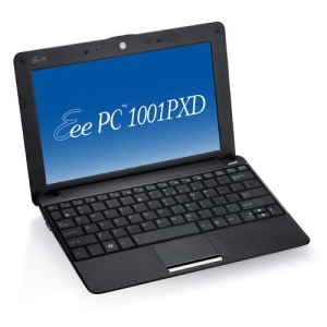 Eee PC 1001PXD / Atom N455 / 10" WVGA / 1024 / 250 / WiFi / CAM / W7 Starter / Black
