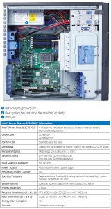 Intel SC5650UP Chassis, 5U Pedestal or 6U Rack,  400 watt ()