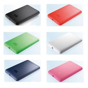 750Gb 3Q Rubber Rainbow Portable HDD External 2.5" (3QHDD-U287-BB750), USB2.0, прорезиненное покрытие, Черный