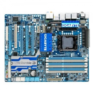 GigaByte GA-X58A-UD5 Socket 1366, iX58,  6*DDR3, 4*PCI-E, ATA, SATA+RAID, 2*SATA 6Gb/s, eSATA, FDD, ALC889 8ch, 2*GLAN, 2*USB3.0, 3*1394, ATX