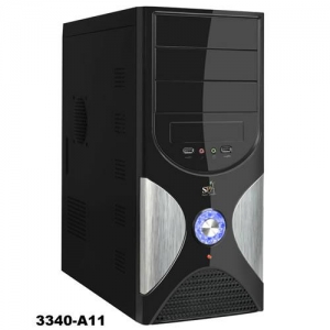 Super Power 3340 A11, 350W, ATX,  USB 1.1 & Audio, 24 Pin, S-ATA