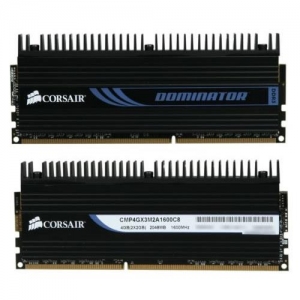 DIMM DDR3 (1600) 4Gb Corsair DOMINATOR CMP4GX3M2A1600C8  (8-8-8-24) , комплект 2 шт. по 2Gb, RTL