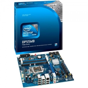 INTEL DP55WB Socket1156, iP55, 4*DDR3, PCI-E, SATA+RAID, ALC888 8ch, GLAN, 1394, mATX (ОЕМ)
