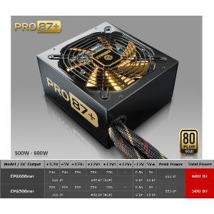 Блок питания Enermax PRO87+ 600W, 120mm fan, АТX, Retail  (EPG600AWT)