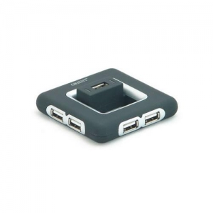 Orient KE-730, USB2.0 7xPort, Black-Silver