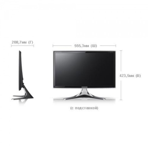Samsung BX2350 (B5HVFH)  23" / 1920x1080 (с LED подсветкой) / 2ms / D-SUB + 2*HDMI / Угольно-черный