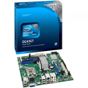 INTEL DG43GT Socket775, iG43, 4*DDR2,SVGA+PCI-E,ATA,SATA,ALC888S 8ch,GLAN,mATX  (ОЕМ)
