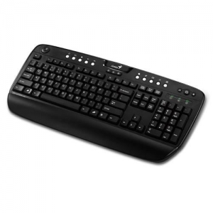 Genius KB-320e, PS/2, влагоустойчивая, Black