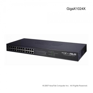 ASUS GX1024X, 24 порта 10/100 Мбит/с, встраиваемый в 19", 1U