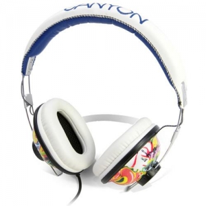 Наушники CANYON CNL-HP02A (мониторные), Graffiti White/Blue