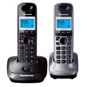 Panasonic KX-TG2512RU2 (темно-серый металлик/серый металлик )