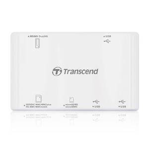 All-in-One External Transcend (TS-RDP7W)  USB2.0 White + 3-port hub