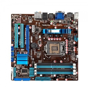ASUS P7H55D-M PRO Socket 1156, iH55, 4*DDR3, PCI-E, ATA, SATA, ALC892 8xh, GLAN, D-SUB+DVI-D+HDMI (Integrated In Clarkdale Processor), mATX