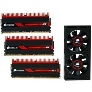 DIMM DDR3 (1866) 6Gb Corsair DOMINATOR GT with FAN CMT6GX3M3A1866C9  (9-9-9-24) ,  комплект 3 шт. по 2Gb, RTL