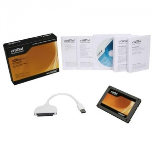 2.5" 128Gb Crucial C300 (CTFDDAC128MAG-1G1CCA) SATA, with Data Transfer Kit, MLC