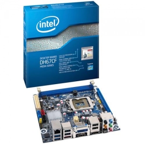 INTEL DH67CF  Socket 1155,  iH67, 2*DDR3, PCI-E, SATA+RAID, SATA 6.0 Gb/s, eSATA, ALC892 10ch, GLAN, DVI-I + HDMI + DP (Integrated In Processor), 2*USB3.0, Mini-ITX (OEM)