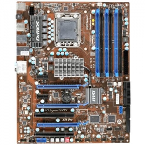 MSI X58 PRO-E Socket 1366, iX58, 6*DDR3, 3*PCI-E Gen2, ATA,SATA+RAID,eSATA,ALC889 8ch,GLAN,1394,ATX