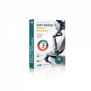 ESET NOD32 Smart Security, Карта продления лицензии на 1 год,  на 3 ПК, Box (NOD32-ESS-RN(CARD3)-1-1)