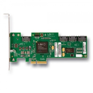 LSI Logic SAS3041E-R KIT 4-port 3Gb/s SAS, PCI-E Host Bus Adapter (LSI00112)