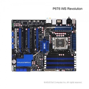 ASUS P6T6 WS REVOLUTION Socket1366, iX58, 6*DDR3, 6*PCI-E,SATA+RAID,SAS,eSATA,ADI 2000B 8ch,2xGLAN,ATX