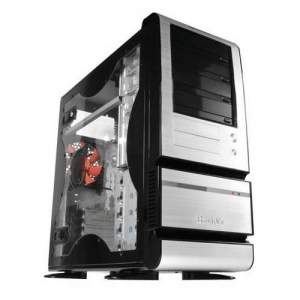 Thermaltake VF4400BWS Bach VX, AL skin panel + window case+ 14cm fan, Silver, 400W